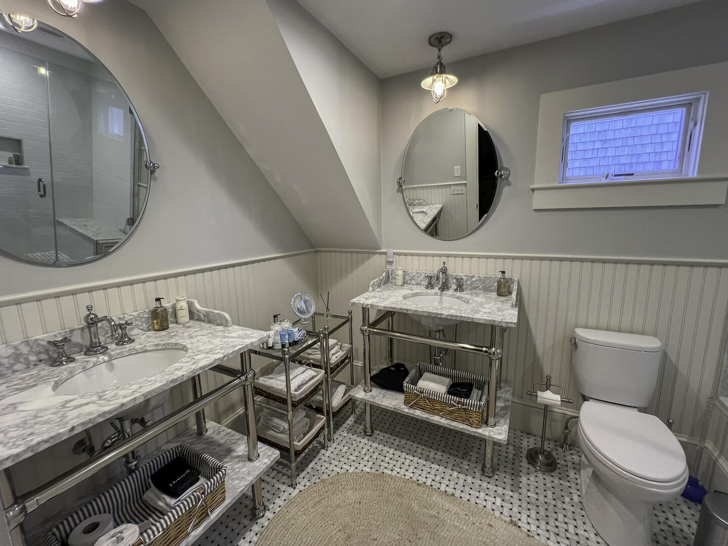 Hall Bath with Shower Stall, Second Floor