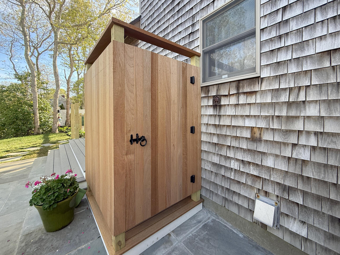 Enclosed Outdoor Shower