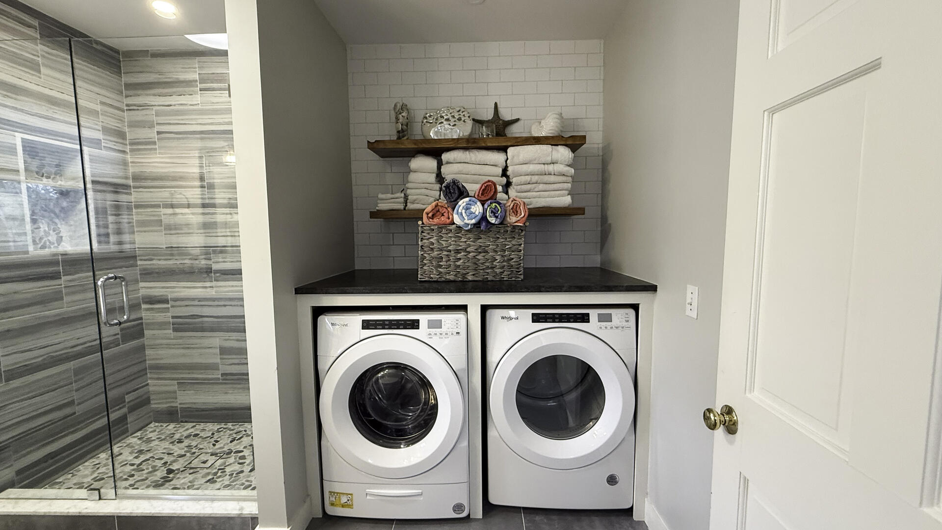 Hall Bath/ Laundry Room, First Floor