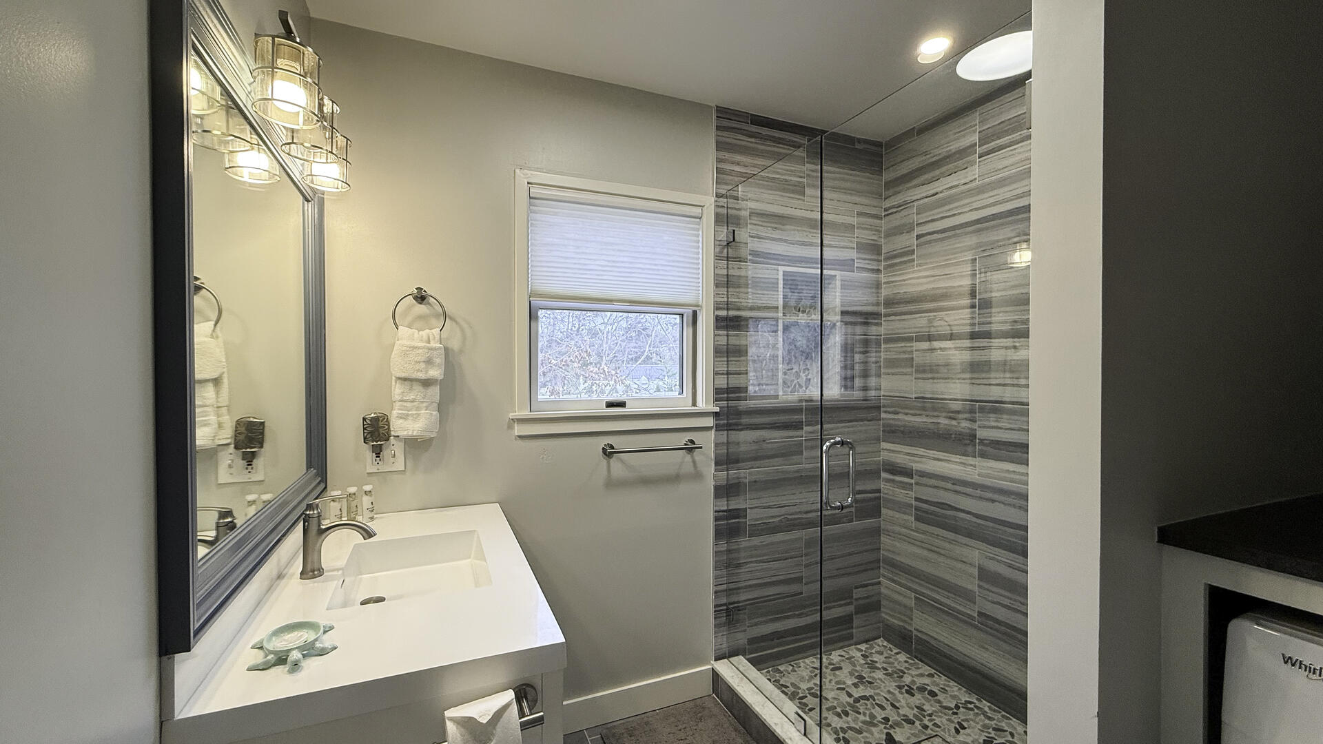 Hall Bath with Shower Stall, First Floor