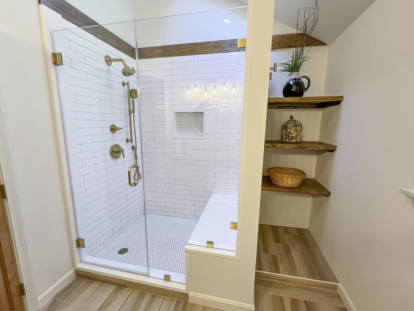 Hall Bath with Shower Stall, Second Floor