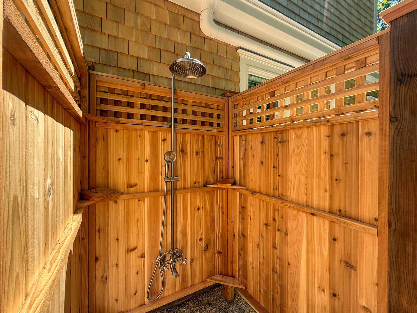 Enclosed Outdoor Shower