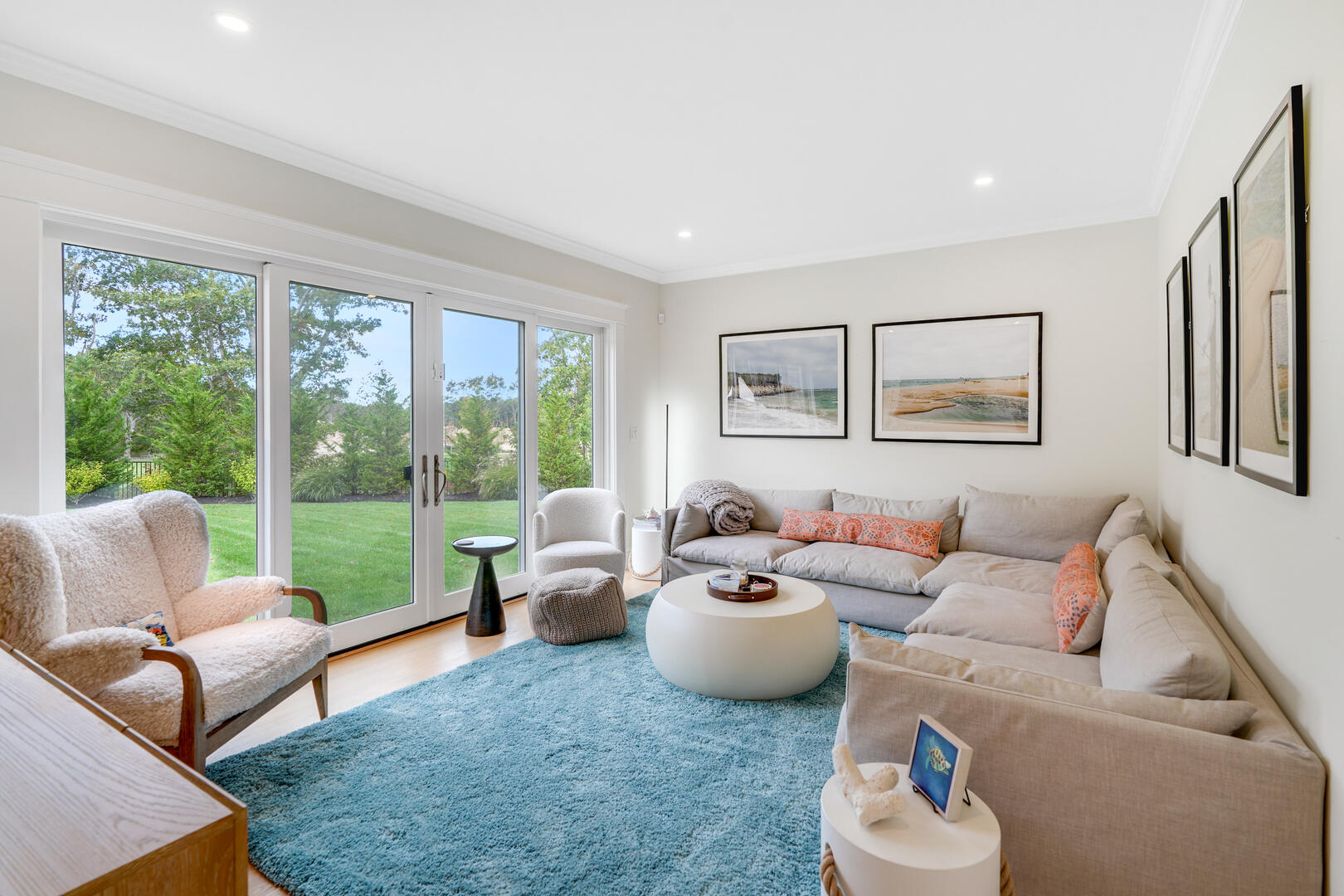 Living Room with Flat Screen TV