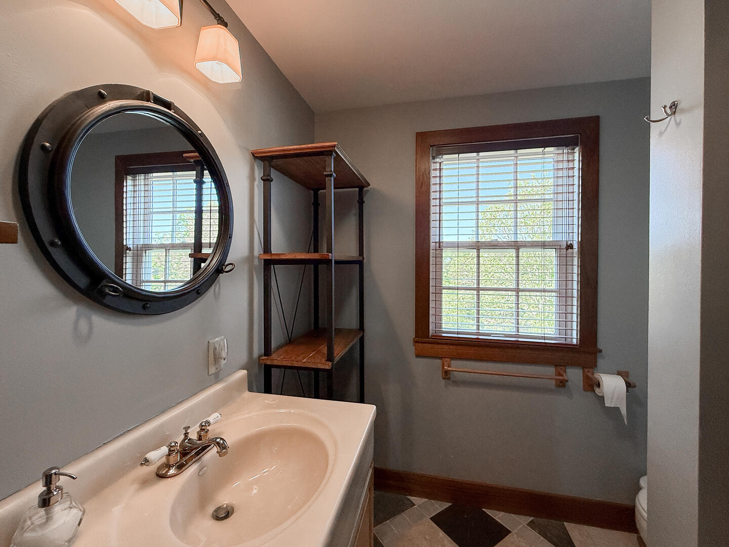 Hall Bath with a Shower Tub Combo, Garage Apartment