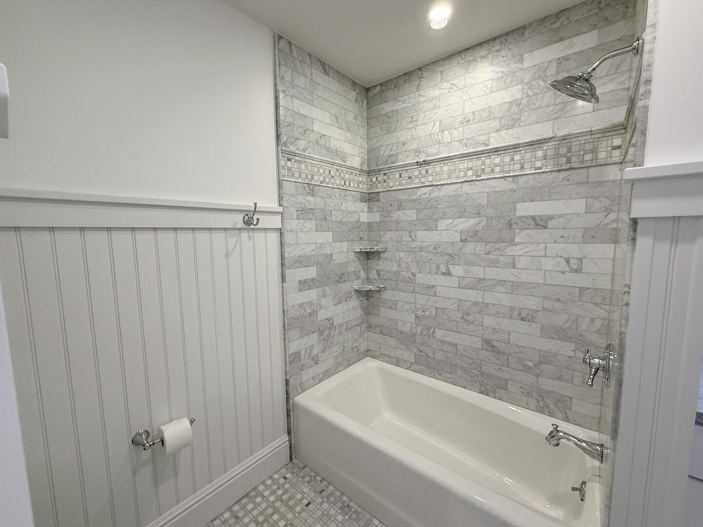 Hall Bath with Tub Shower Combo, Second Floor