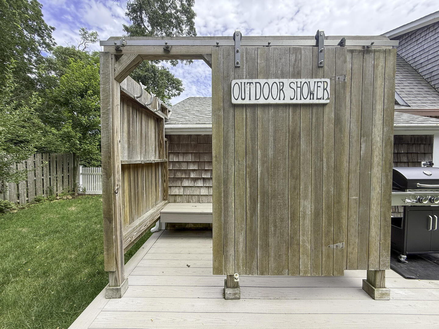 Enclosed Outdoor Shower