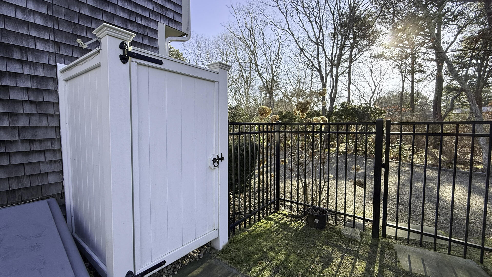 Enclosed Outdoor Shower