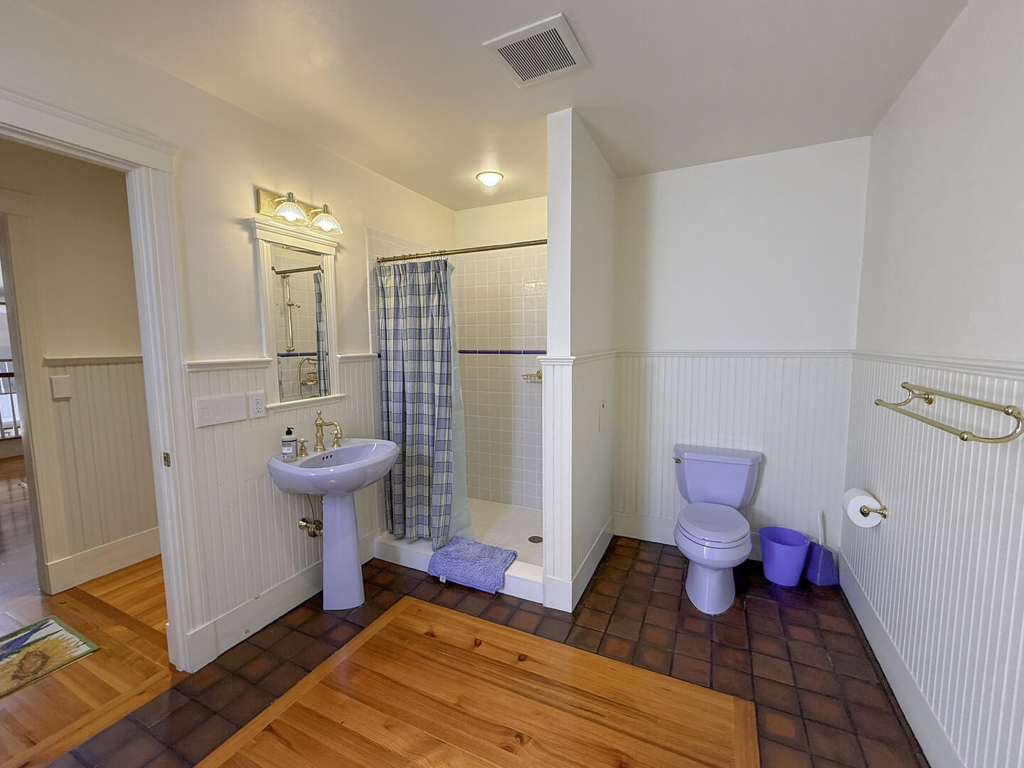 Hall Bath with Shower Stall, Second Floor