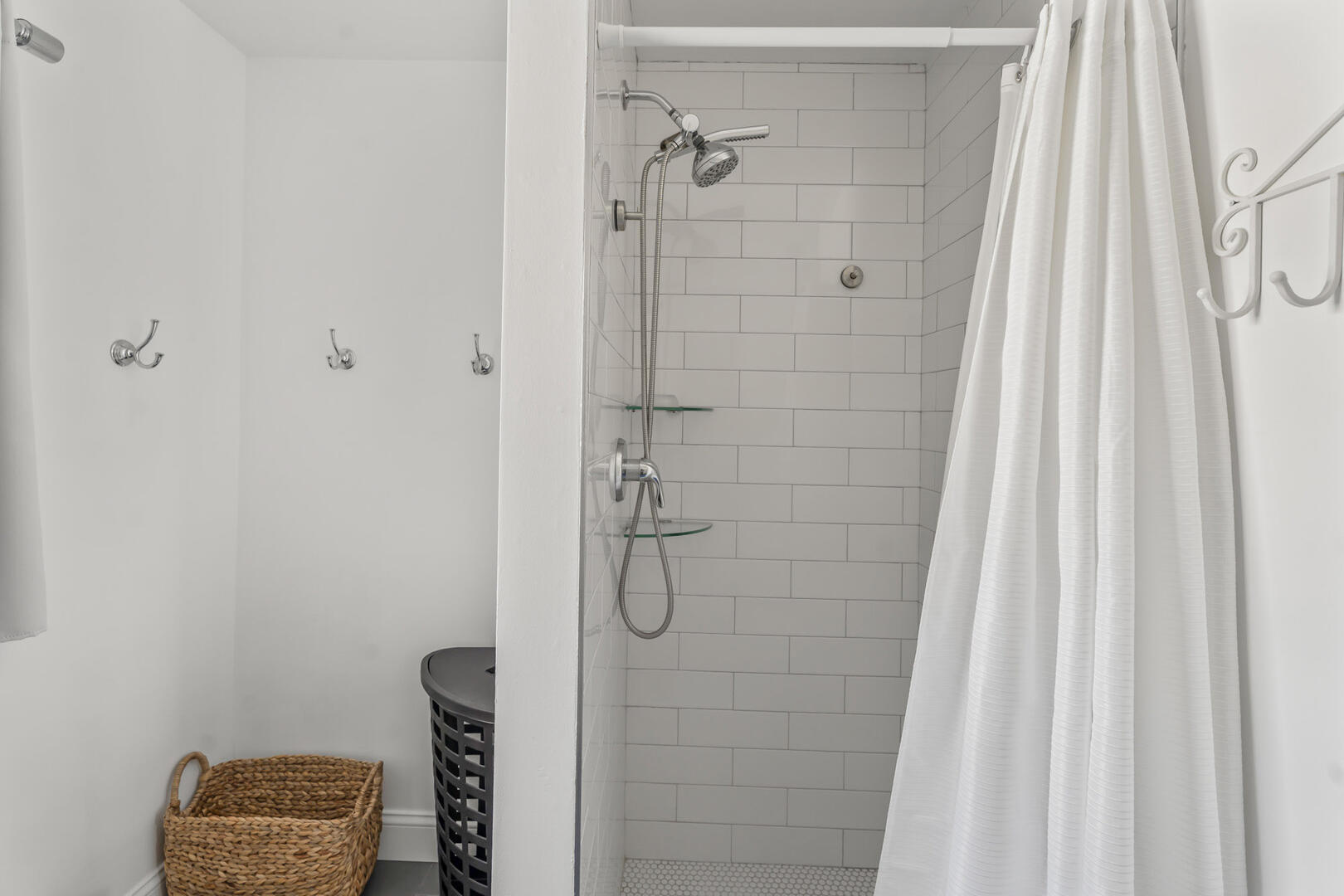 Hall Bath with Shower Stall, First Floor