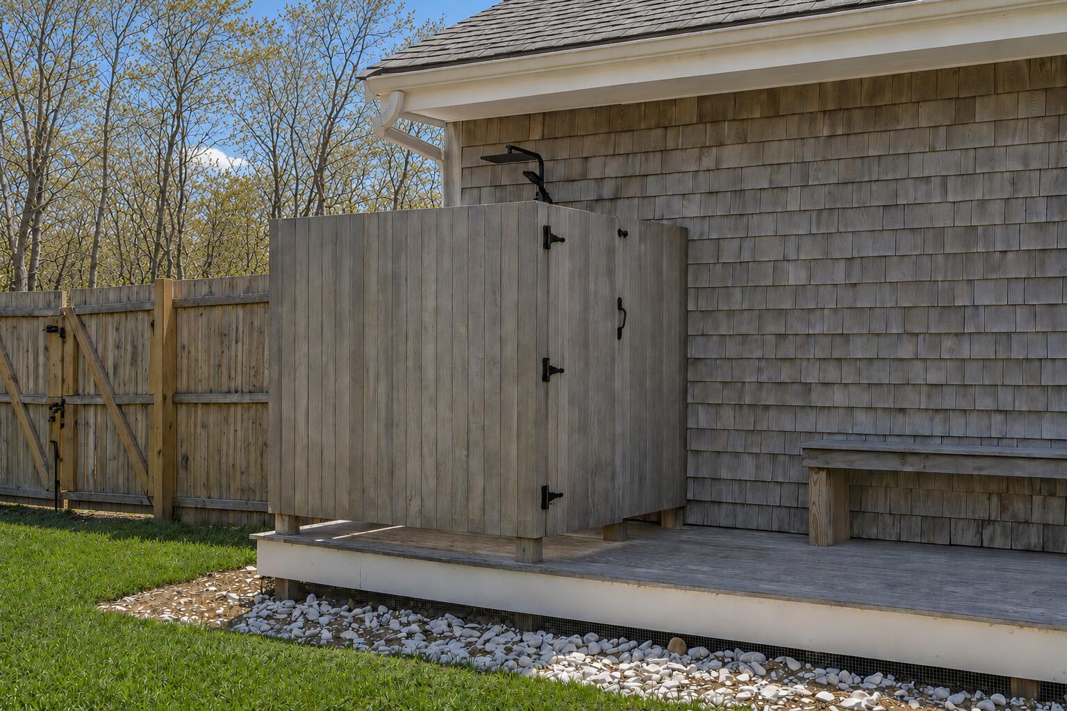Enclosed Outdoor Shower
