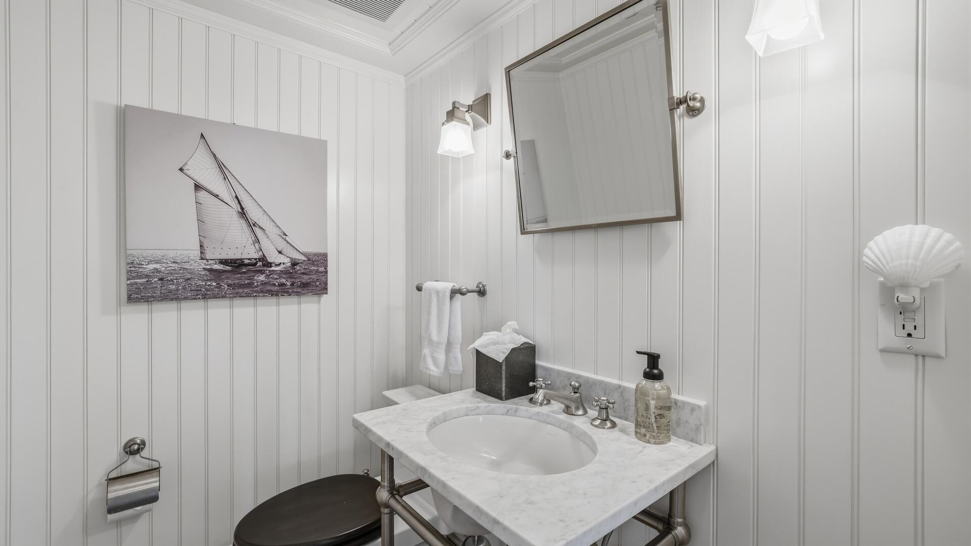 Powder Room, First Floor