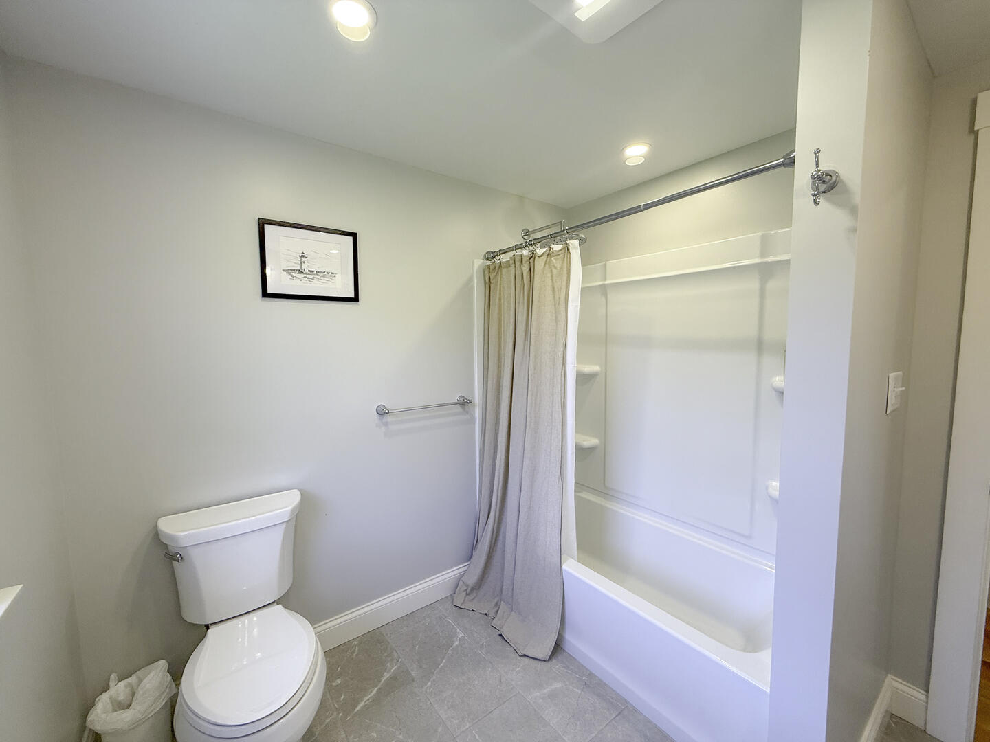 Hall Bath with Shower Tub Combo, Second Floor