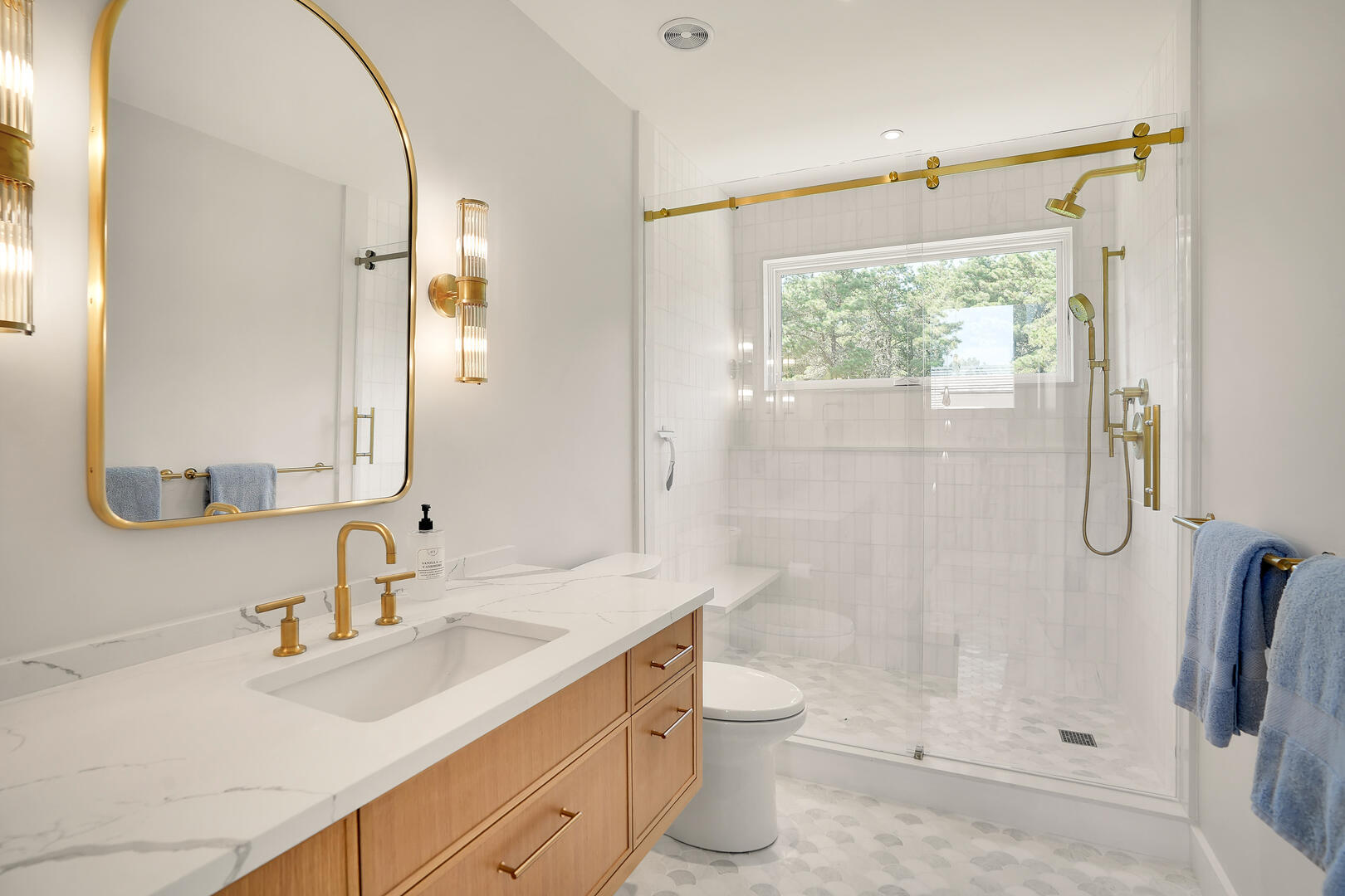 Hall Bath with Shower Stall, Second Floor