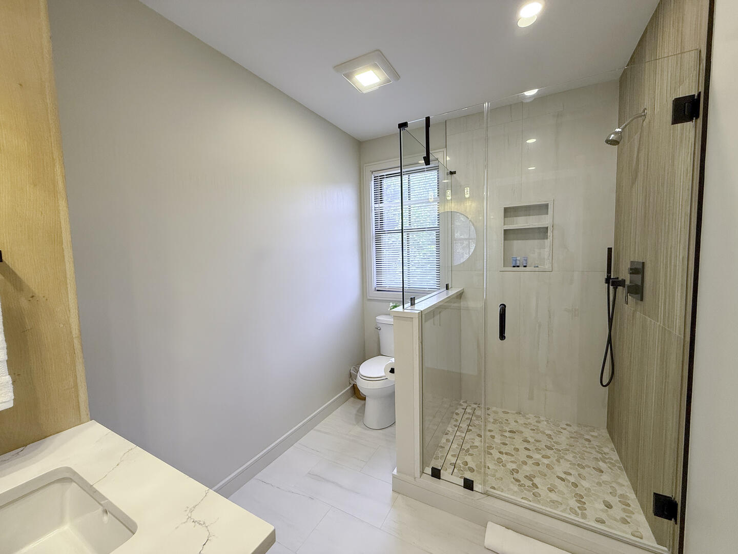 Hall Bath with Shower Stall, Second Floor