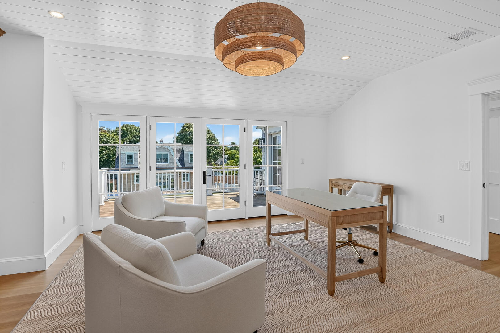 Office with a Walkout to the Deck