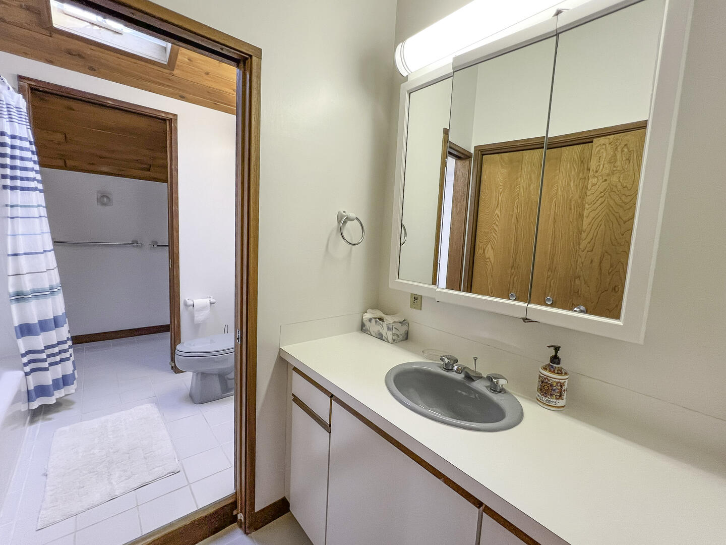 Hall Bath with Tub Shower Combo, Second Floor