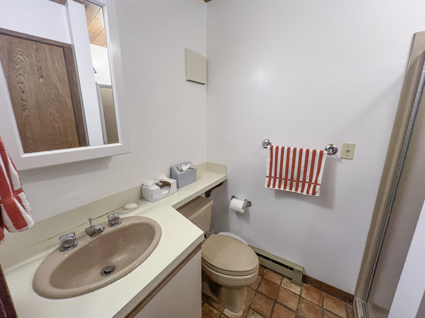 Hall Bath with Shower Stall, First Floor