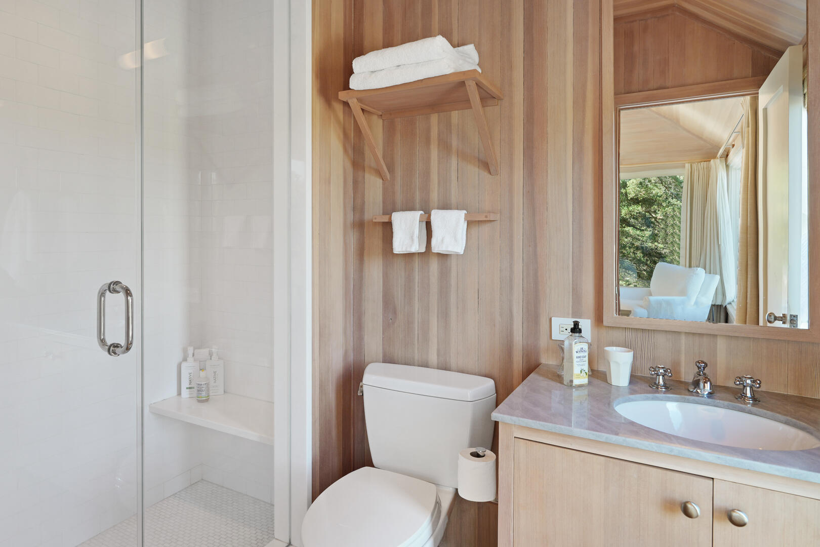 East Shack: BR5 King En Suite with Shower Stall, First Floor