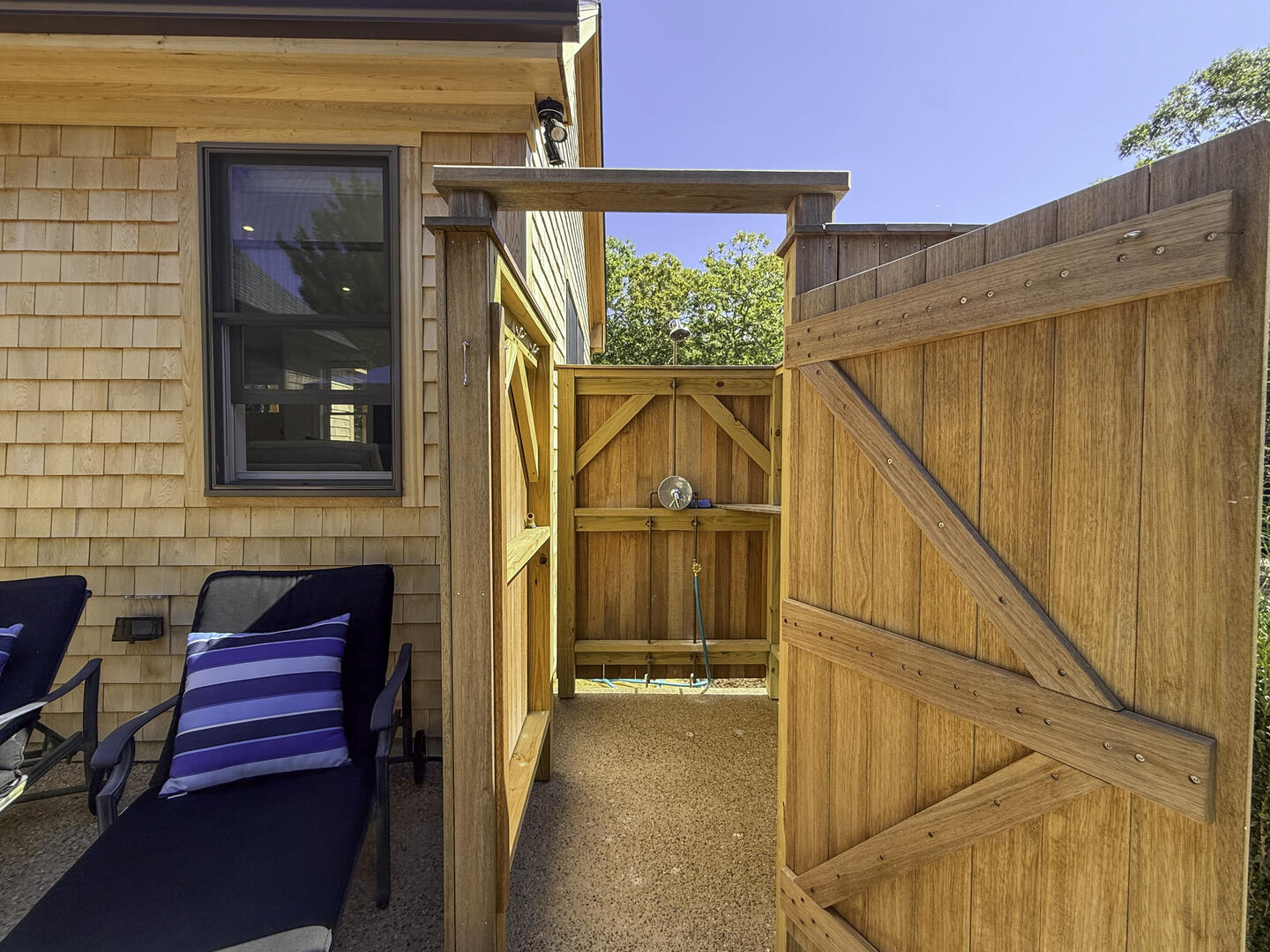 Enclosed Outdoor Shower