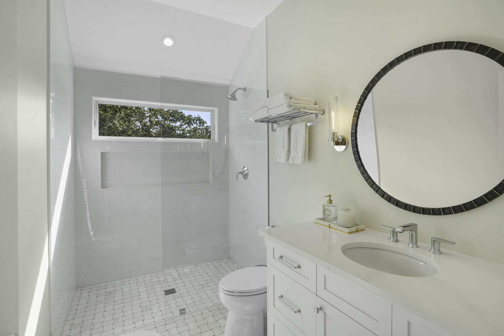 Hall Bath with Shower Stall, First Floor