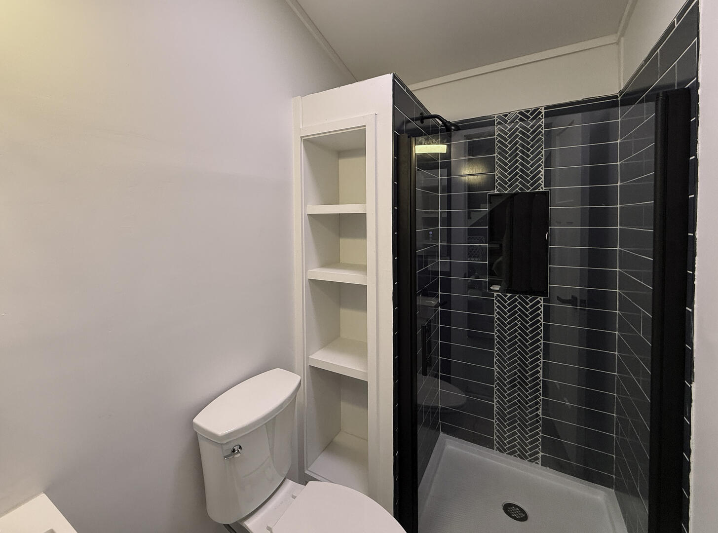 Hall Bath with Shower Stall, First Floor