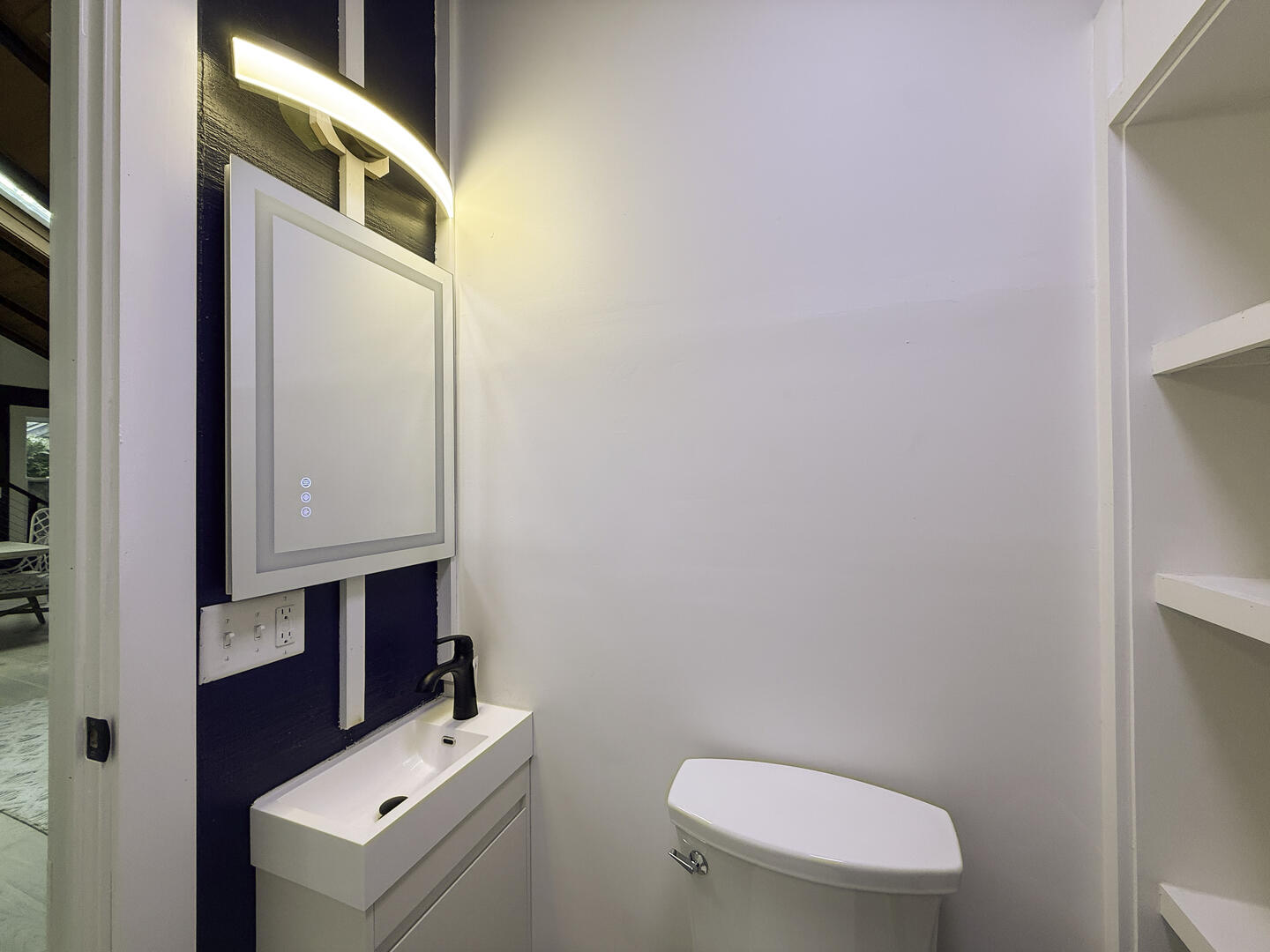 Hall Bath with Shower Stall, First Floor