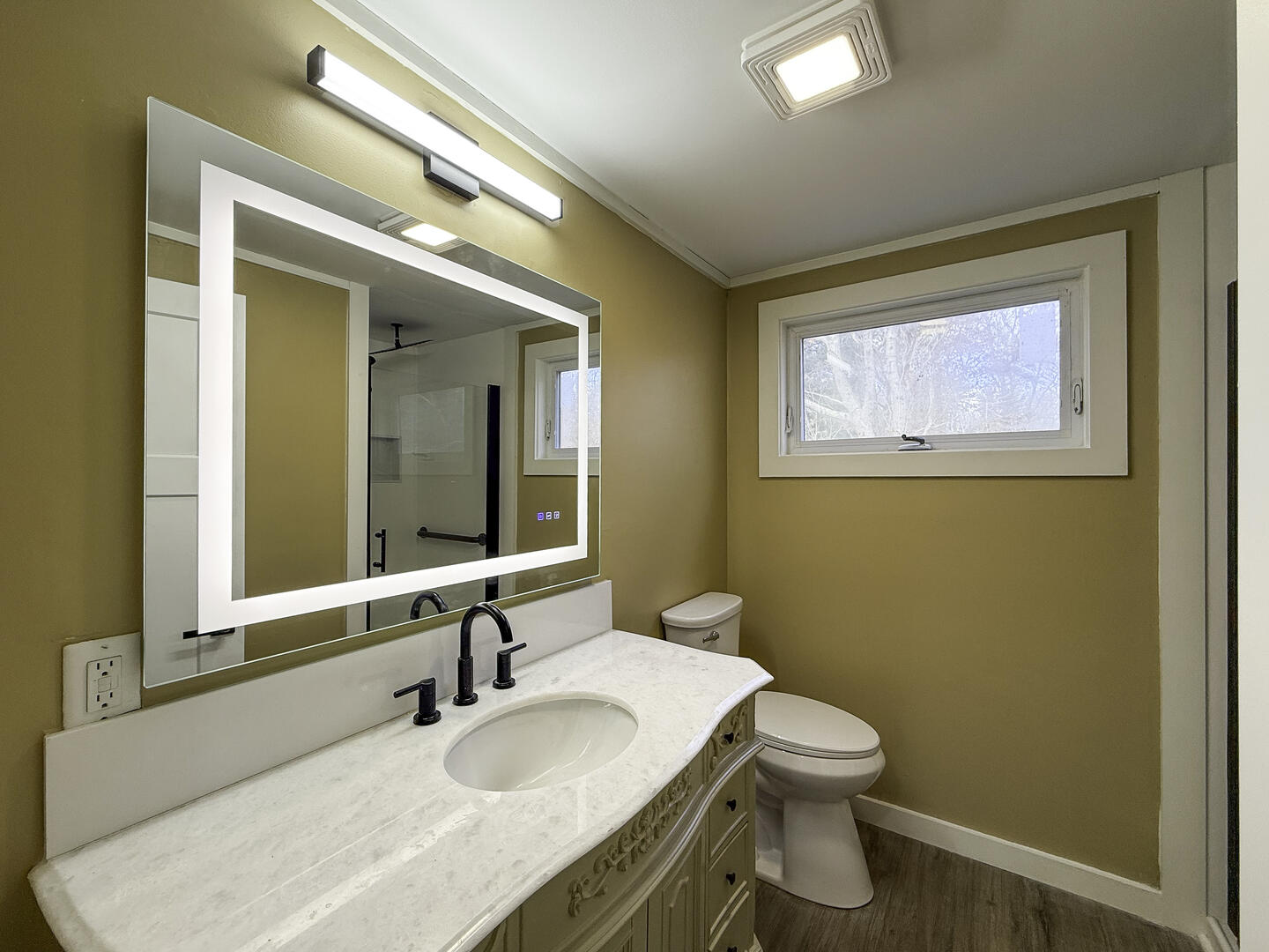 Hall Bath with Shower Stall, Second Floor