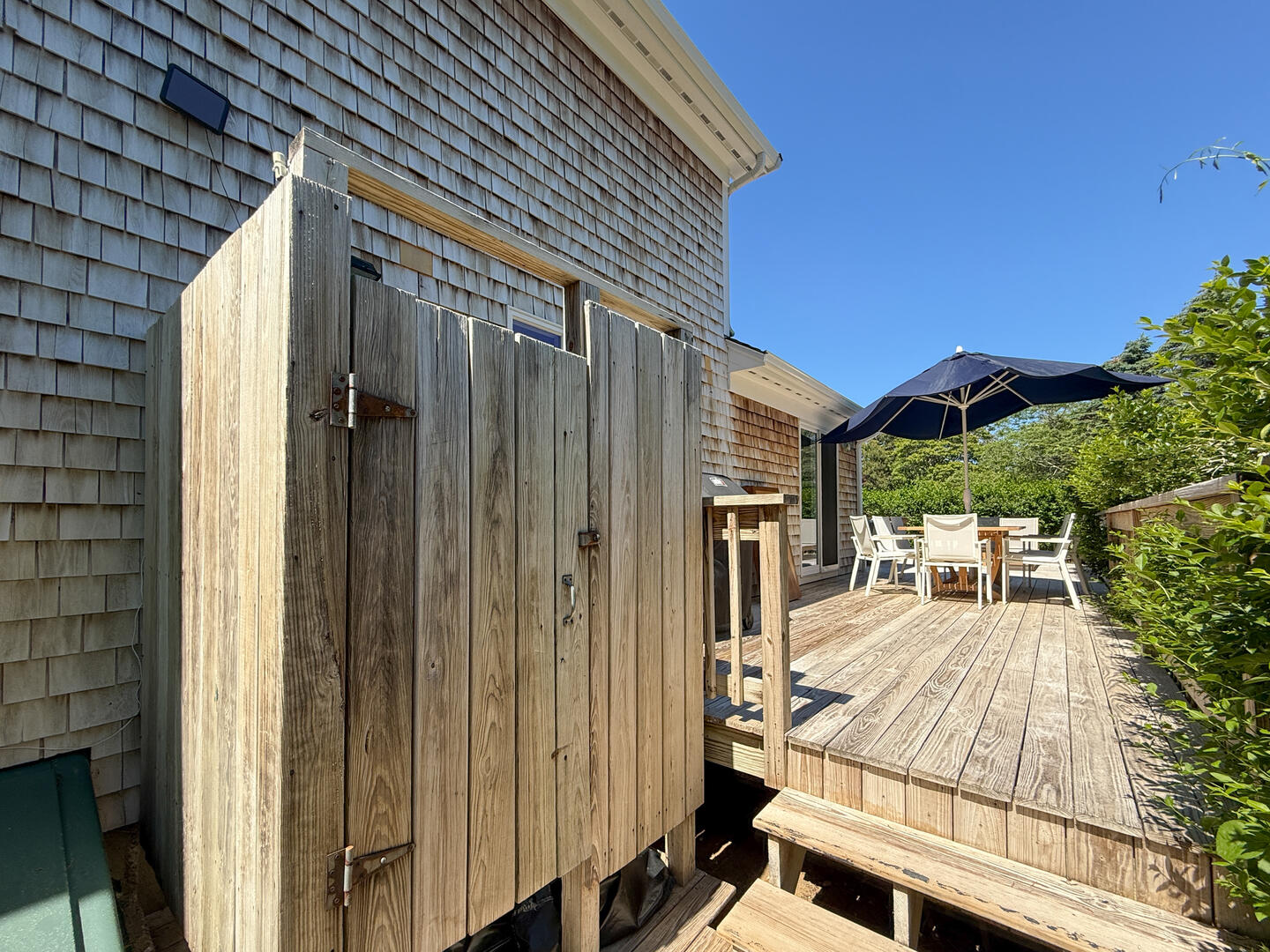 Enclosed Outdoor Shower