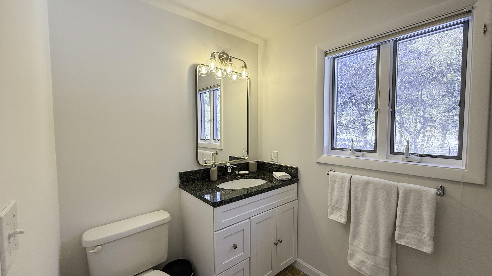 Hall Bath with Shower Stall, First Floor