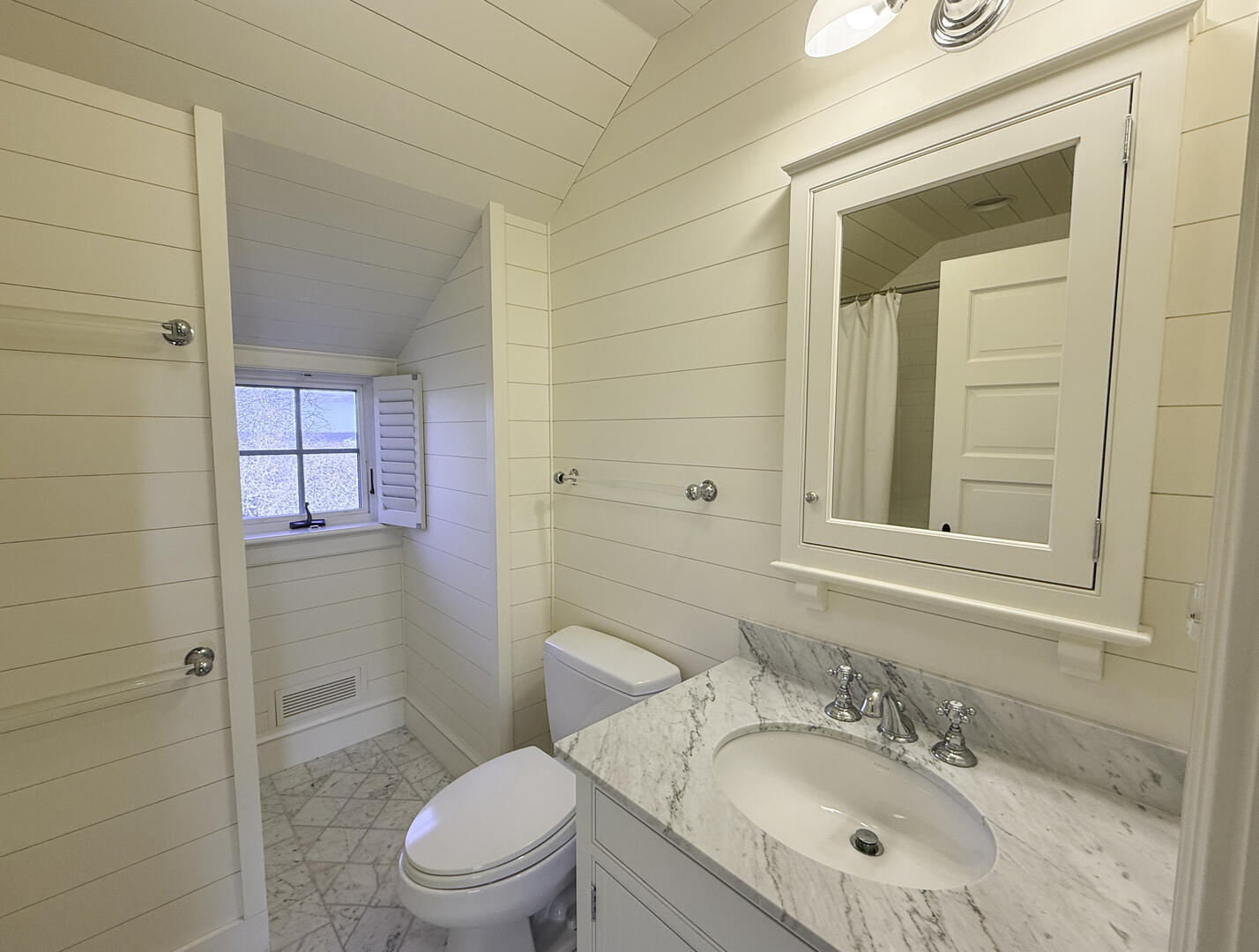 Hall Bath with Shower Tub Combo, Second Floor Guest House