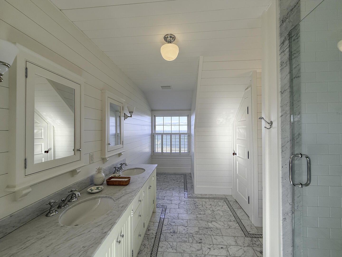 Hall Bath with Shower Stall, Second Floor