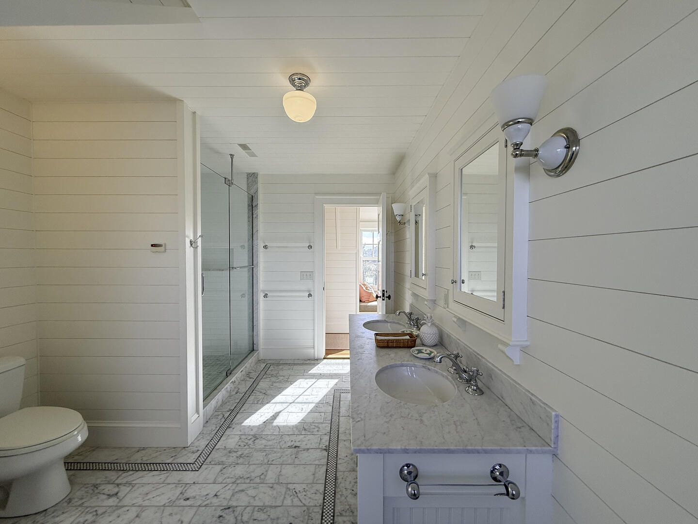 Hall Bath with Shower Stall, Second Floor