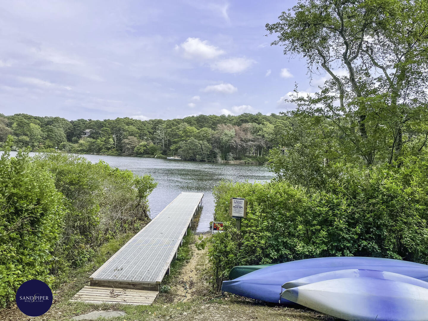 Dock on pond