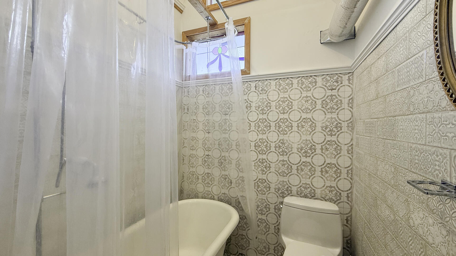 Hall Bath with Shower Tub Combo, Second Floor