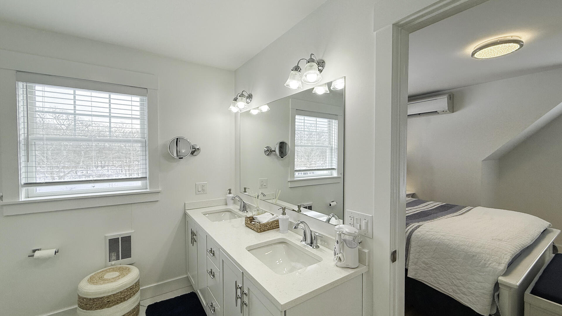 BR2/Adjoining Hall Bath with Shower Stall, Second Floor