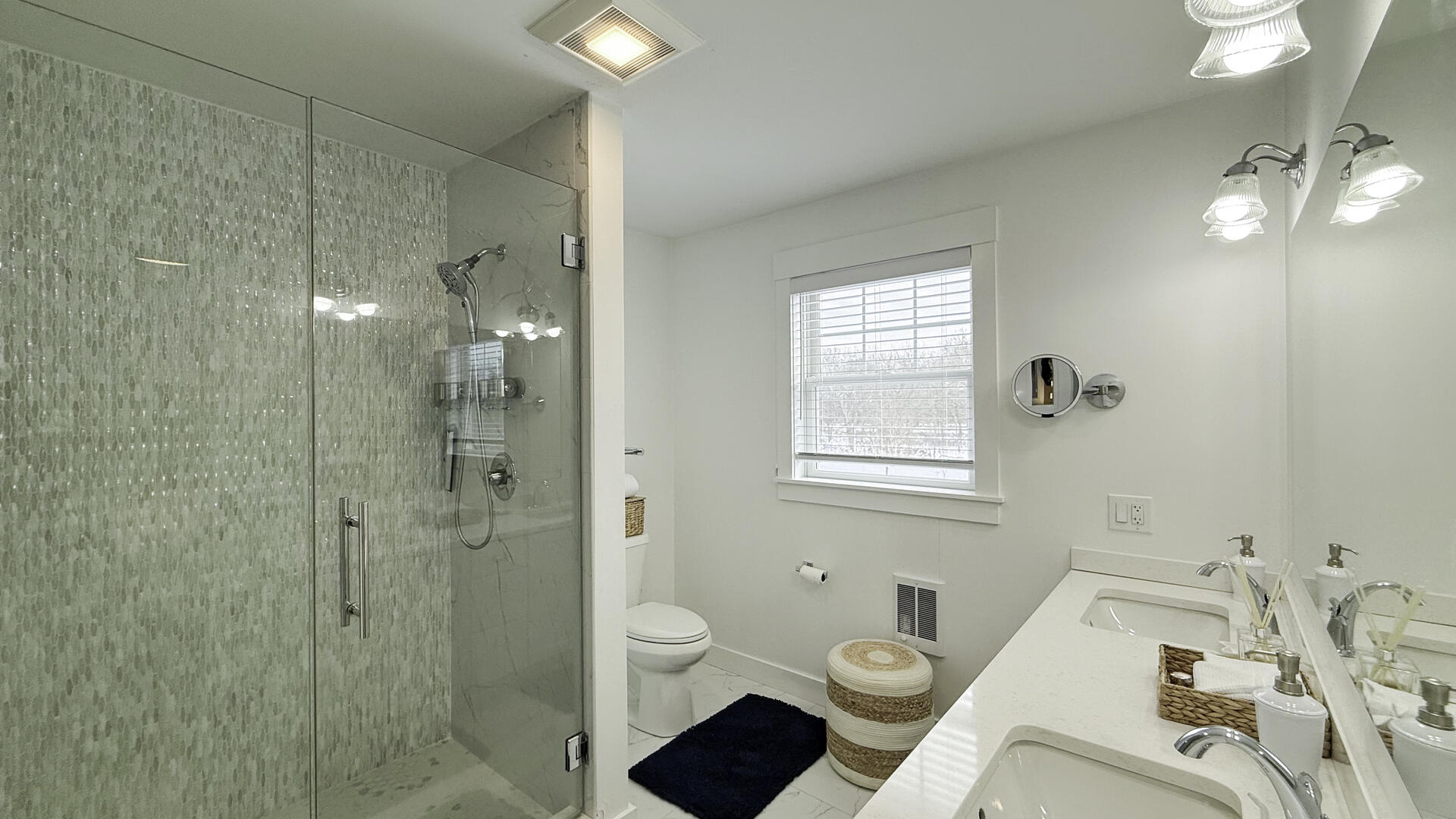 BR2/Adjoining Hall Bath with Shower Stall, Second Floor