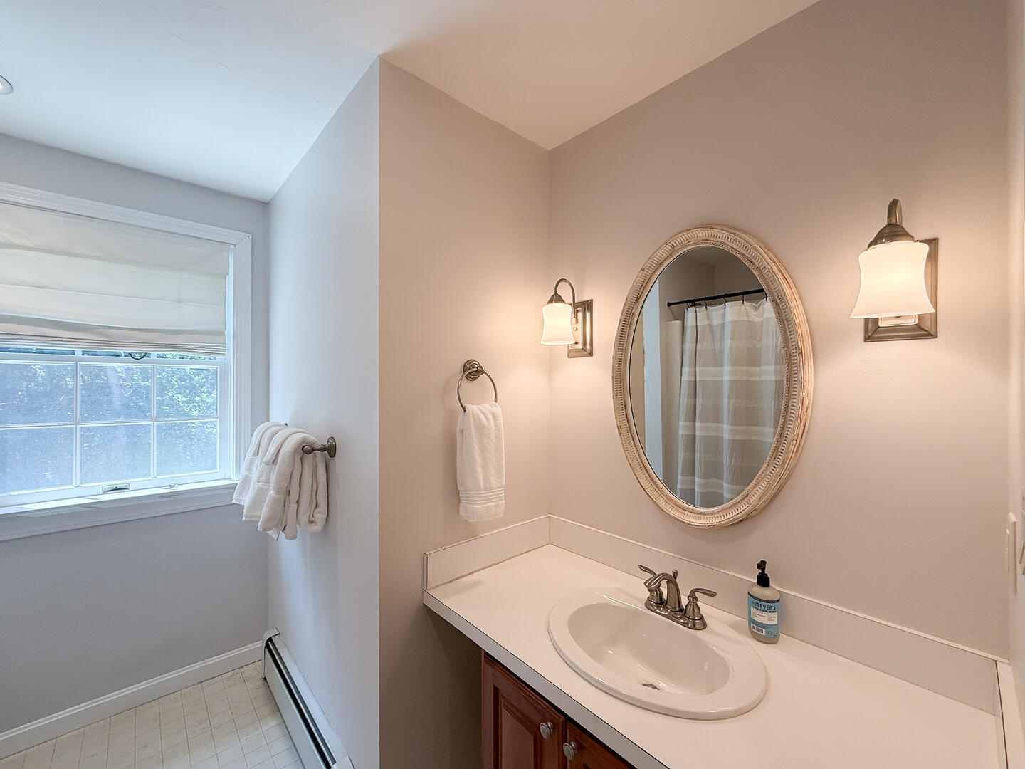 Hall Bath with a Shower Tub Combo, Second Floor 