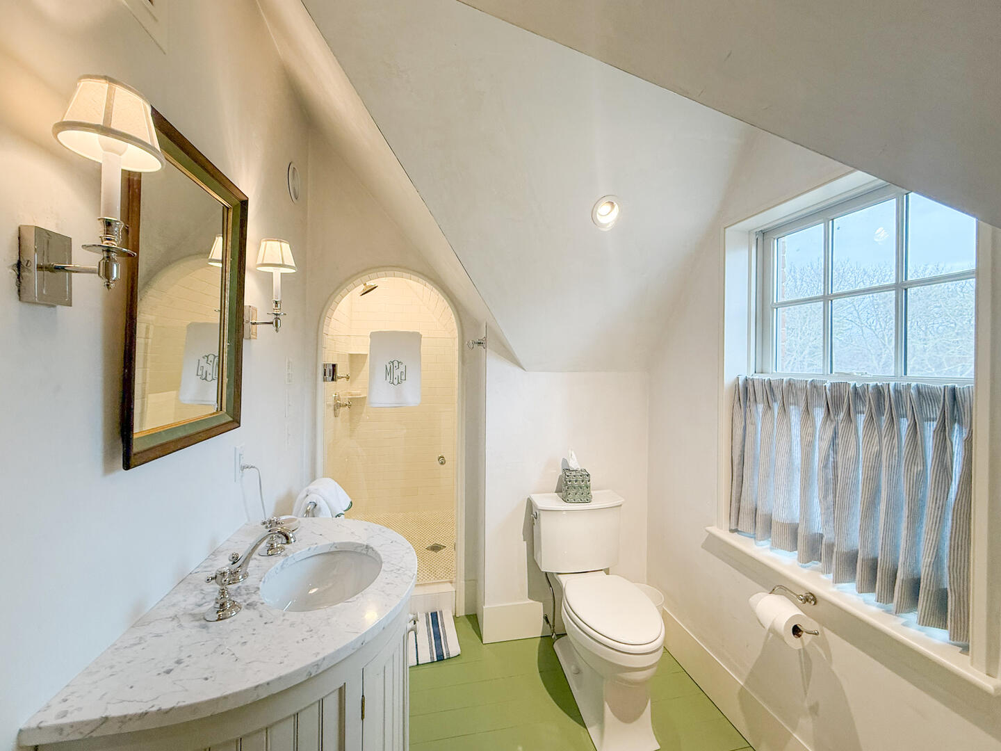 Adjoining Bath with a Shower Stall, Second Floor