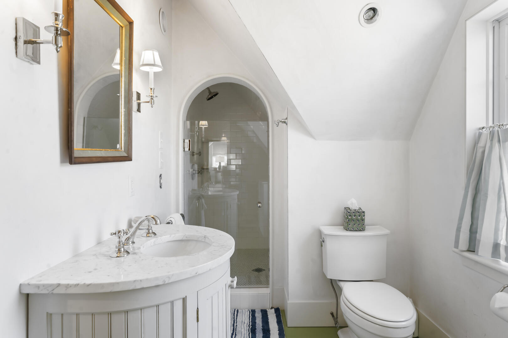 Hall Bath with Shower Stall, Second Floor