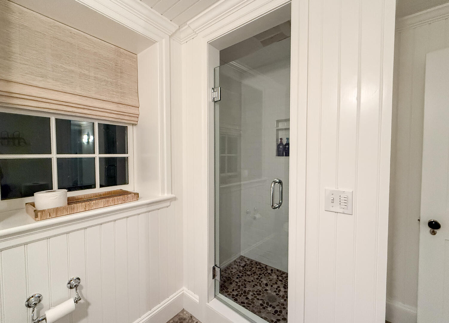 Hall Bath with Shower Stall, Lower Level