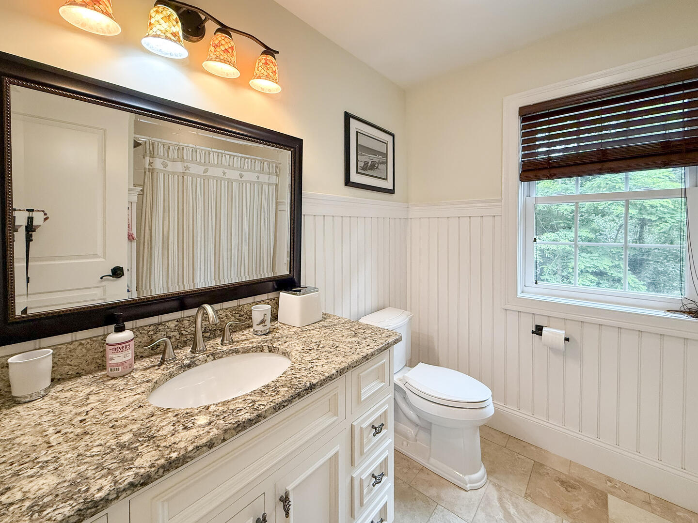 Hall Bath with a Shower Tub Combo, Second Floor