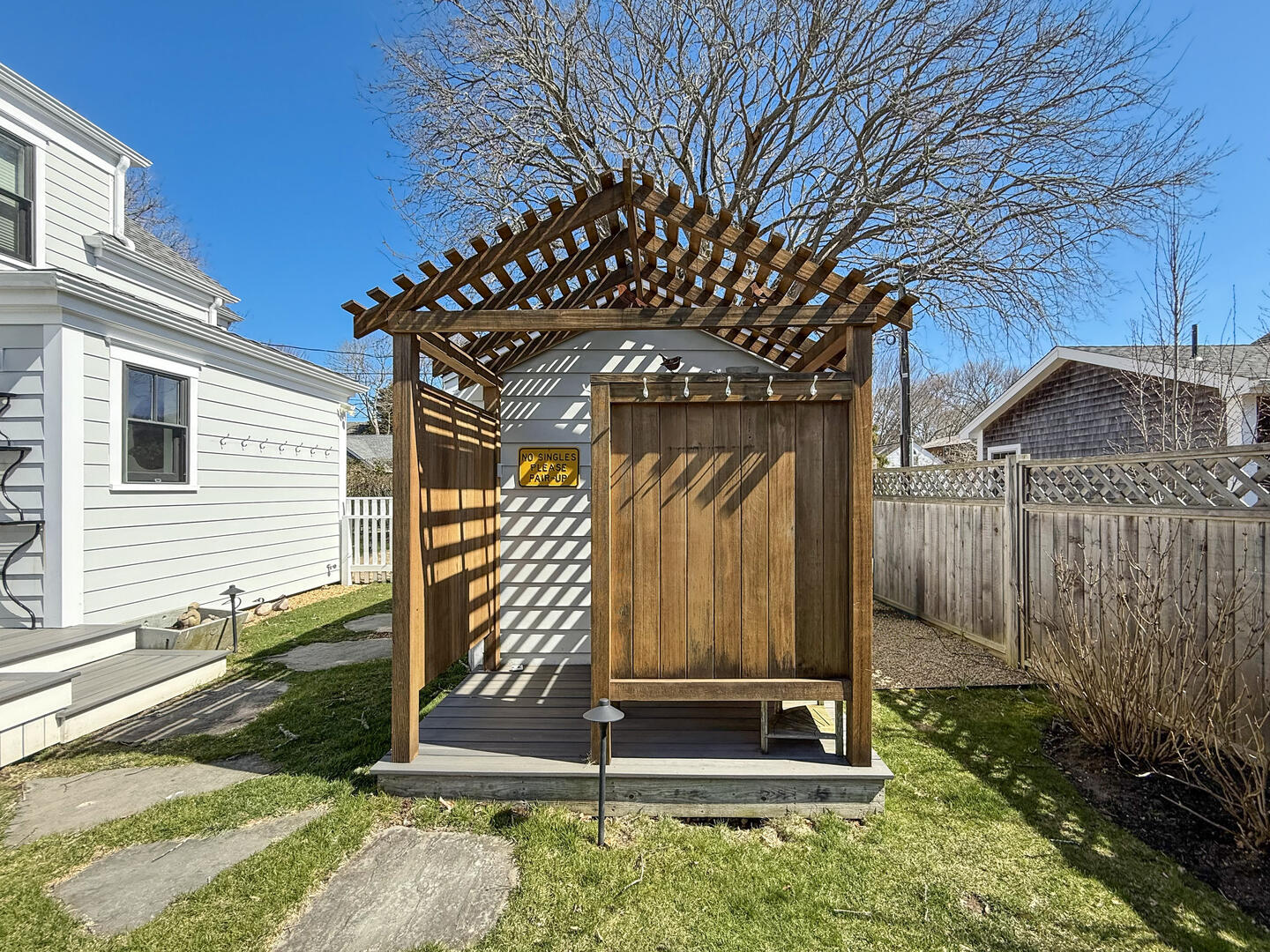 Enclosed Outdoor Shower