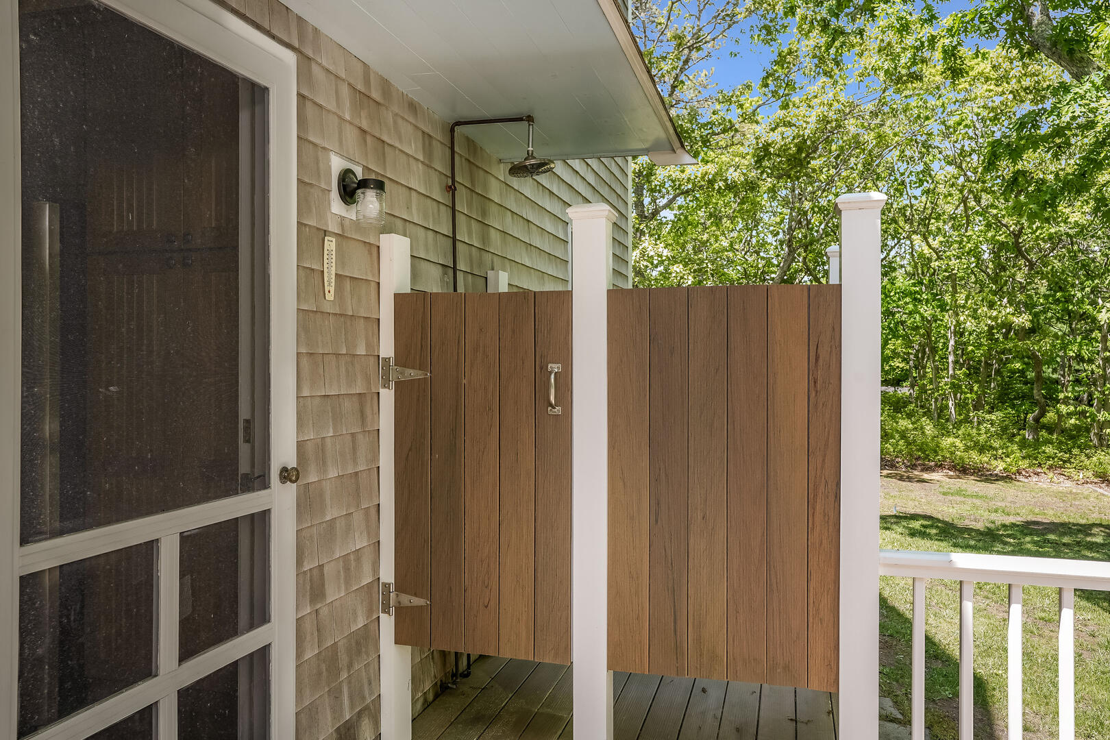 Enclosed Outdoor Shower