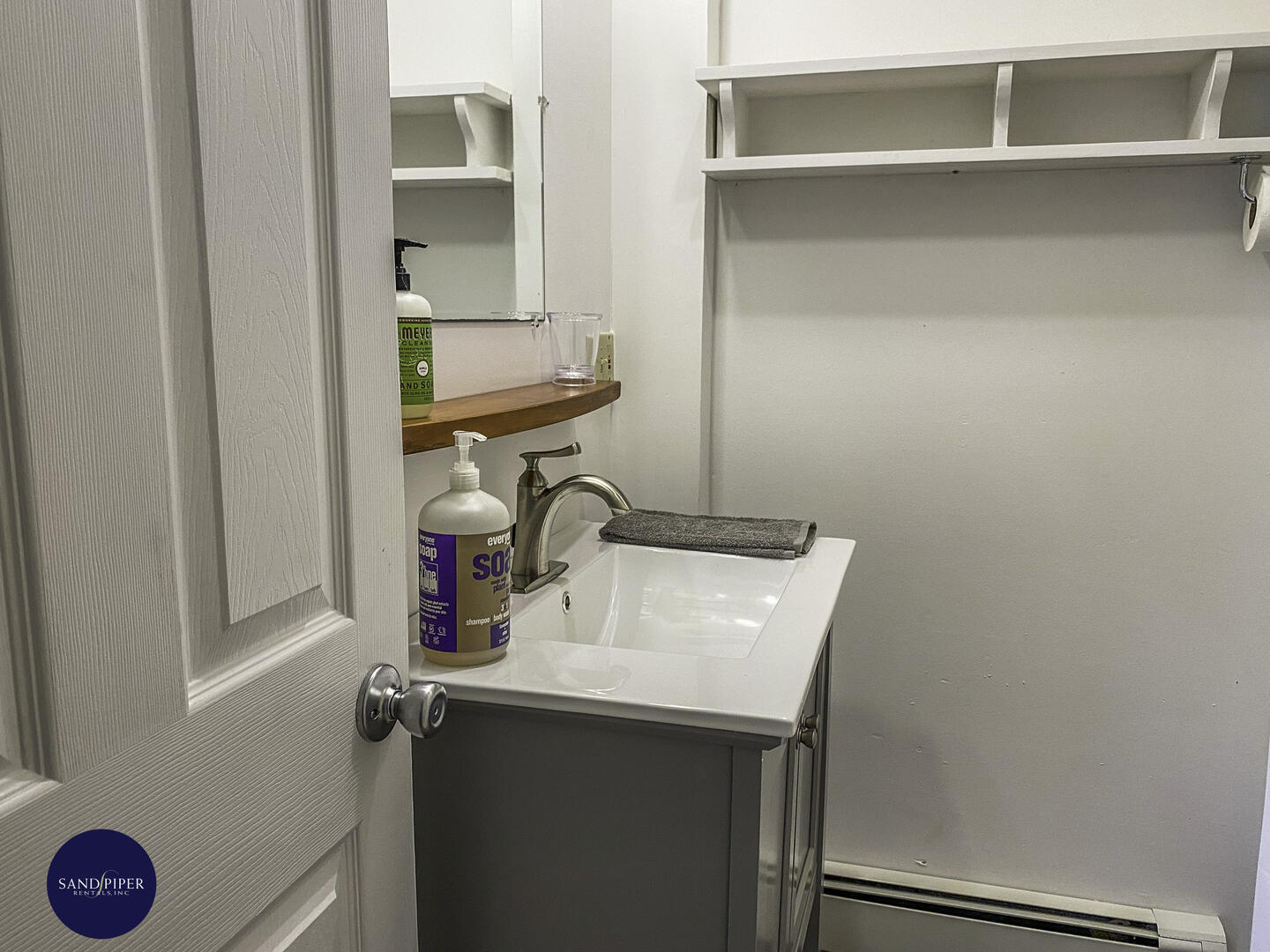 Hall Bath with Shower, Lower Level