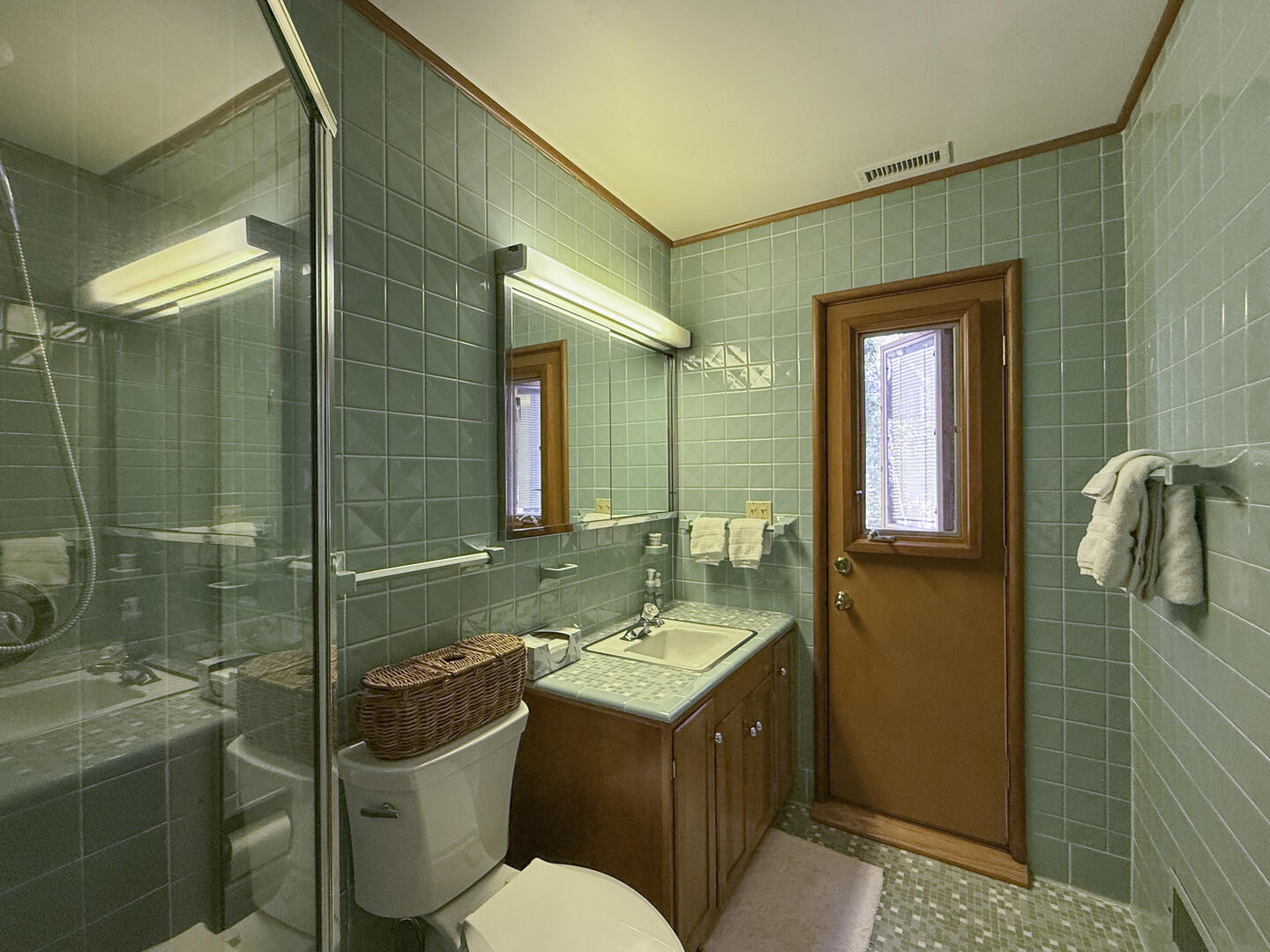 Hall Bath with Shower Stall, First Floor