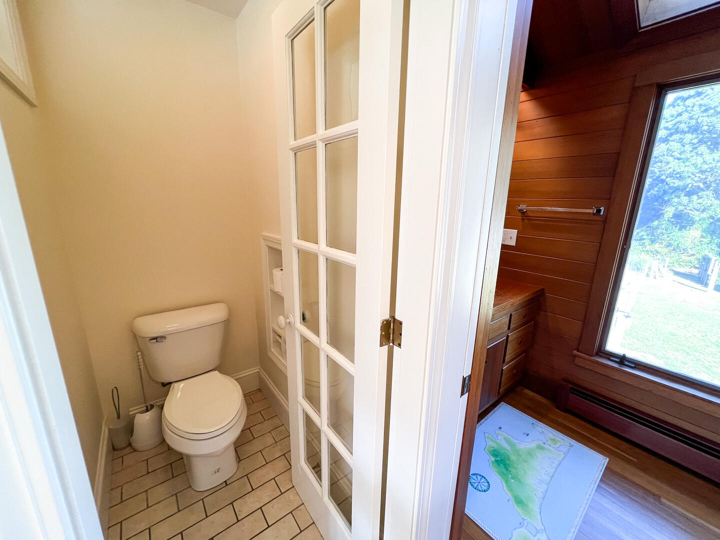 Hall Bath with a Shower Tub Combo, Second Floor