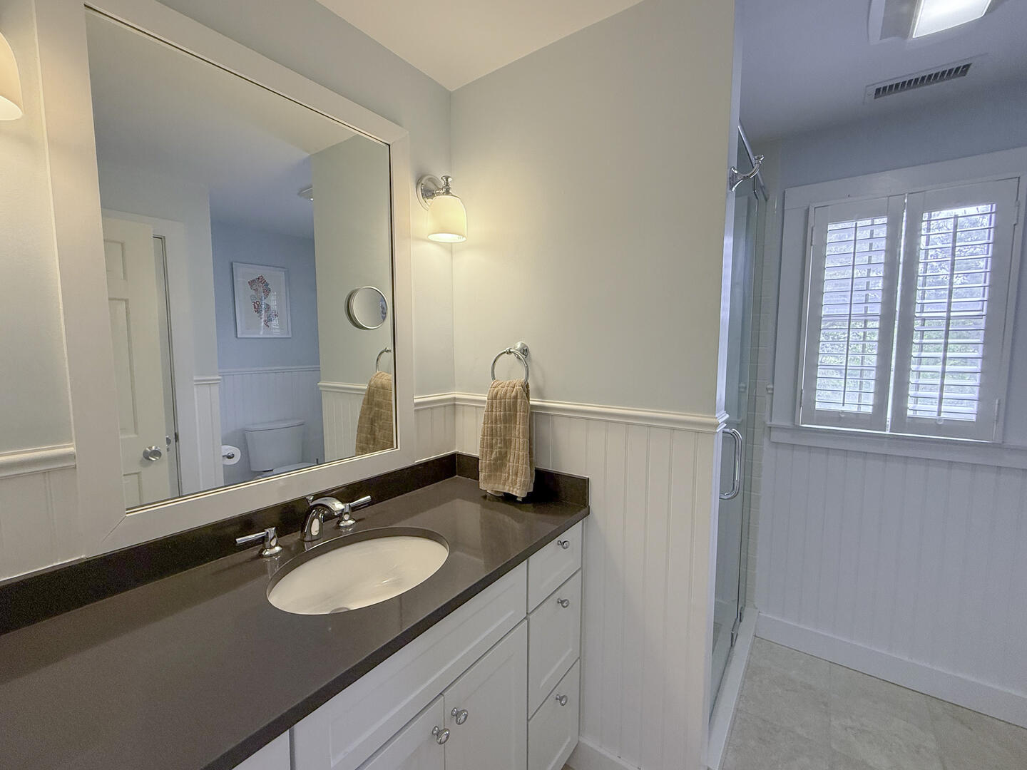 Hall Bath with Shower Stall, Second Floor