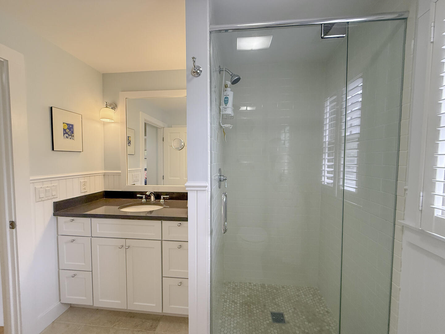 Hall Bath with Shower Stall, Second Floor