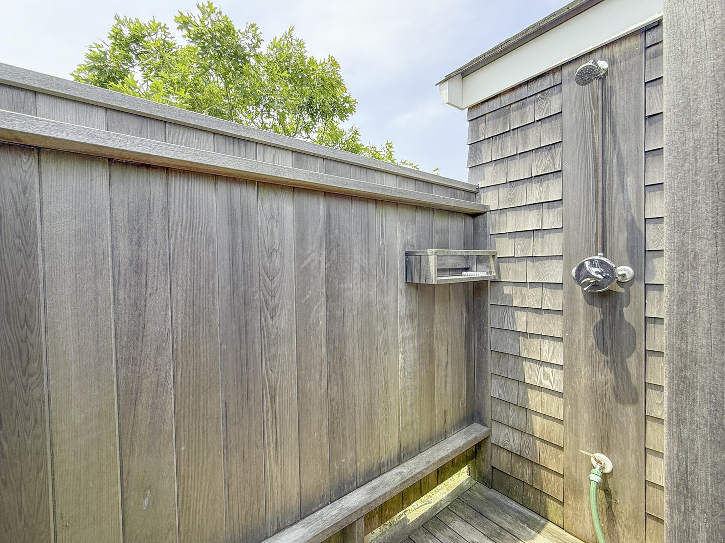 Enclosed Outdoor Shower