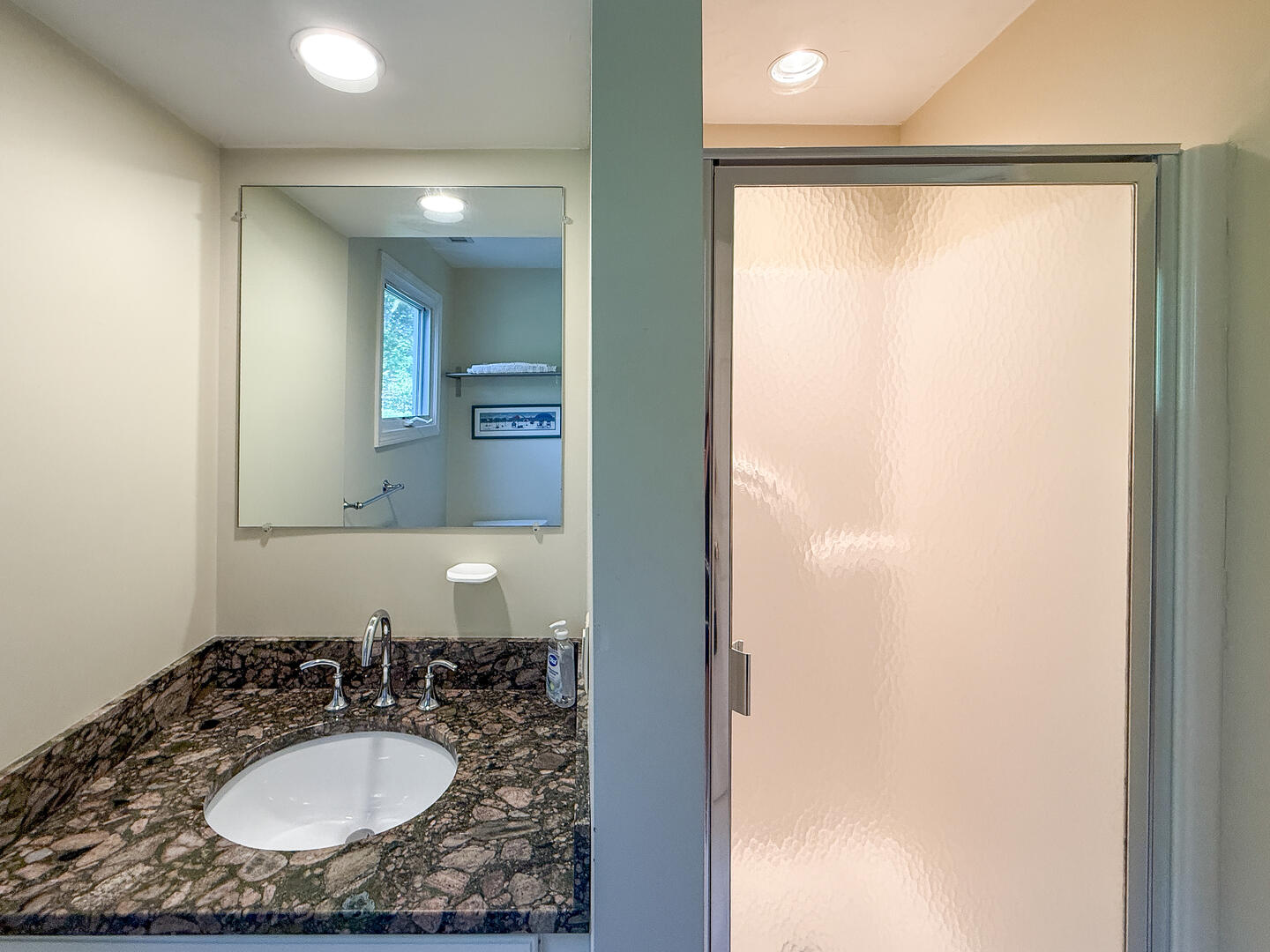 Hall Bath with a Shower Stall, Second Floor